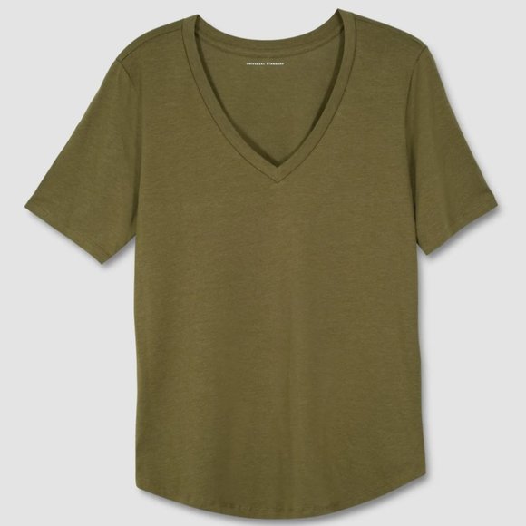 Universal Standard Tops - NWT Universal Standard Olive Vrex Tshirt